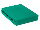 Prześcieradło Jersey z gumką zielone butelkowe 90x200    011